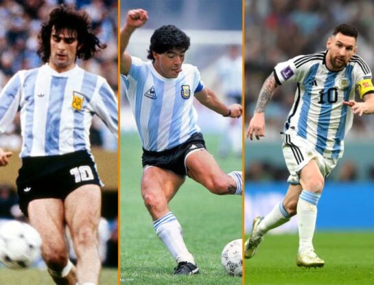 ¿Cuál es el único futbolista argentino que jugó con Kempes, Maradona y Messi?
